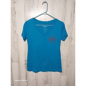 Indian Motorcycles Women's Medium Blue Short Sleeve Tee